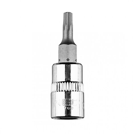 Embout Torx TX15 sur douille 1/4", courte, 37 mm (1/5)