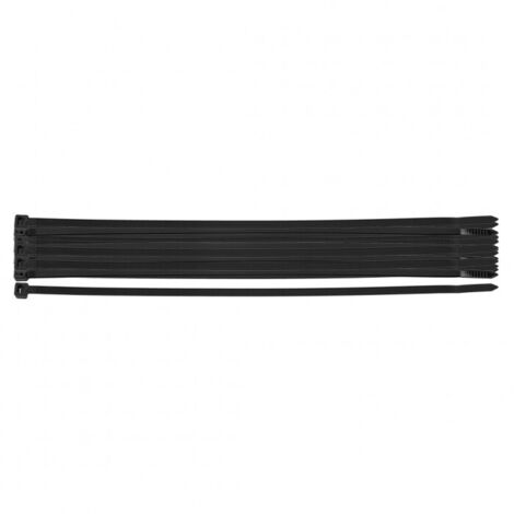 Colliers de serrage extrêmes 4,8 × 200 mm, noirs, 20 pièces. (1/5)