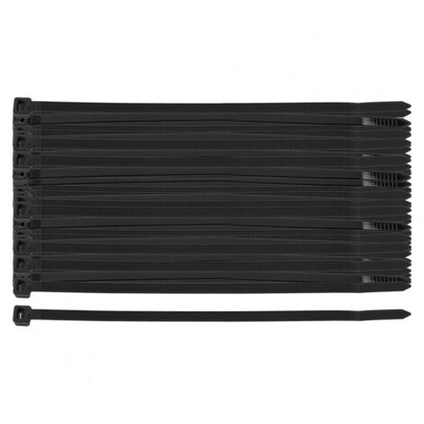 Colliers de serrage extrêmes 4,8 × 150 mm, noirs, 100 pièces. (1/5)