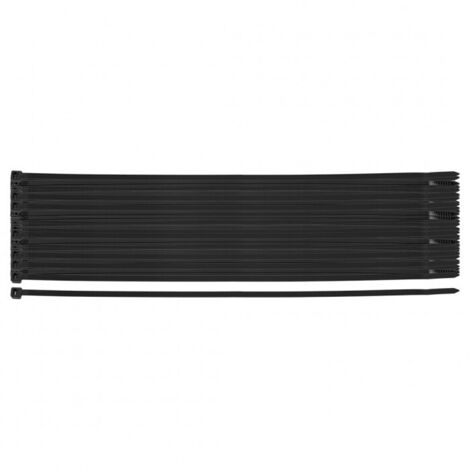 Colliers de serrage extrêmes 4,8 × 450 mm, noirs, 50 pièces. (1/5)