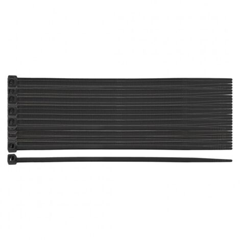 Colliers de serrage extrêmes 2,5 × 80 mm, noirs, 100 pièces. (1/5)
