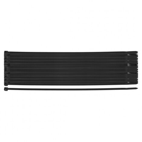 Attaches de câble extrêmes 4,8 × 370 mm, noires, 50 pièces. (1/5)