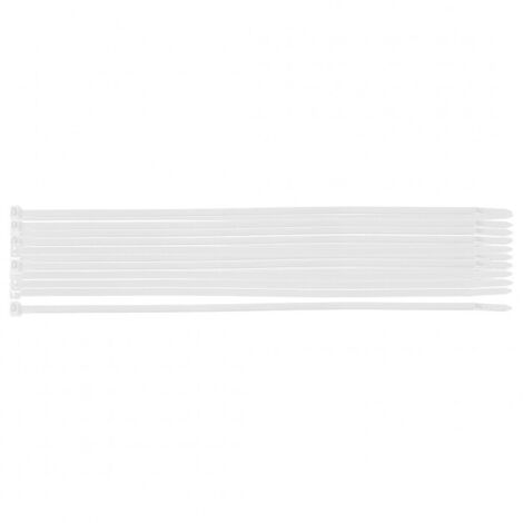Colliers de serrage extrêmes 3,6 × 150 mm, blancs, 20 pièces. (1/5)