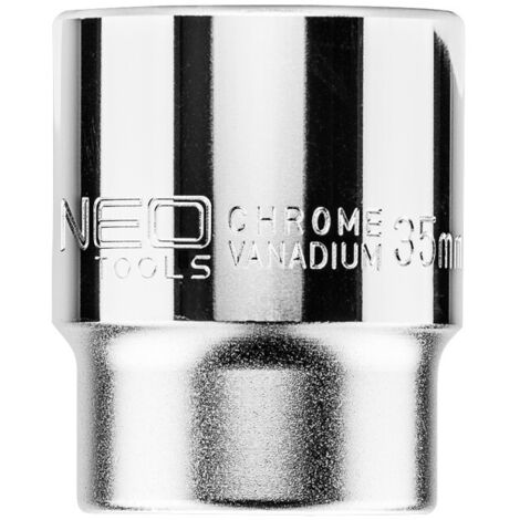 Douille hexagonale NEO 3/4", 35 mm - Acier au chrome vanadium durable, garantie 25 ans (1/3)