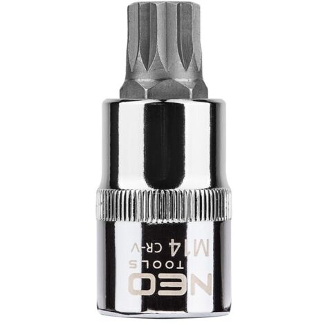 Embout cannelé sur douille de 1/2", M14 x 55 mm (1/2)