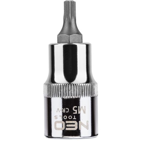 Embout cannelé sur douille de 1/2", M5 x 55 mm (1/2)
