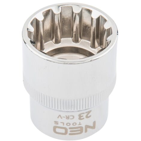Douille cannelée 1/2", 23 mm (1/2)