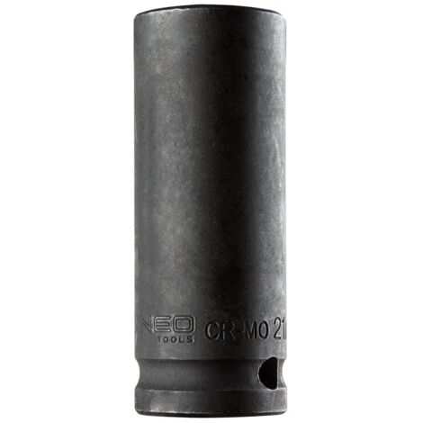 Douille à impact de 1/2" de long, 21 x 78 mm, en acier au chrome-molybdène (1/5)