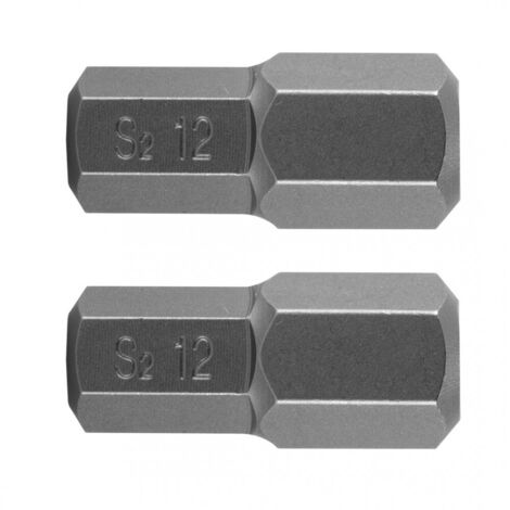 Embout hexagonal 12 x 30 mm, S2 x 2 pièces. (1/3)