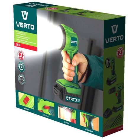 Perceuse-visseuse sans fil 2 x 20 V, batterie Li-Ion/1,5 Ah, coffret + lampe torche (1/3)