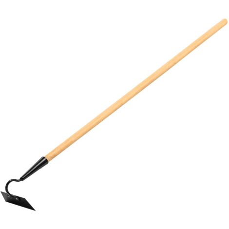Houe 16 cm – Manche en bois robuste – Pour ameublissement du sol et désherbage – Construction durable pour jardinage professionnel – Verto