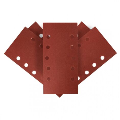 Papier de verre auto-agrippant 115 x 230 mm, K240, lot de 5, avec trous (1/5)