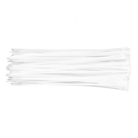 Colliers de serrage 4,8 x 300 mm, 75 pièces, blancs (1/5)