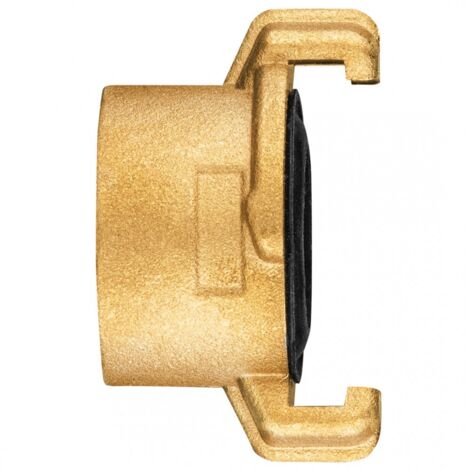 2 Raccords Rapides En Laiton 1 Pouce Pour Gardena - Compatible Robinet Extérieur, Système Clic, Joints Silicone Inclus
