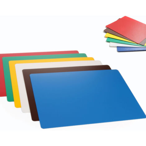 Hendi Set 6 Planches à Découper Flexibles Colorées - HACCP, Polyéthylène HDPE, 380x305 Mm, Cuisine Pro & Hygiène