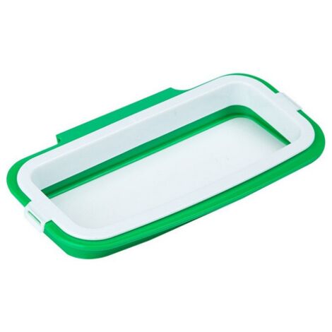 Support Pour Sac Poubelle Suspendu - Pour Placard De Cuisine, Porte - Installation Sans Vis, Mains Libres - Plastique Durable