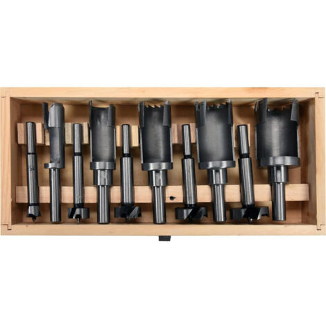 Yato – Foret à métaux pour perceuse – Lot de 10 fleko-sękowniki 15-35mm – HRC 45-48 – Acier au carbone poli – YT33837 (1/3)