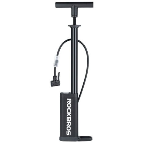 Pompe à Air Manuelle Sur Pied - Pour Vélo, Voiture, Matelas - Prise Presta Et Schrader, 11 Bars - ALCA