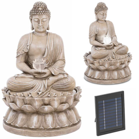 Figurine Solaire De Jardin à Yeux LED Mobiles (64 LEDs) - Chouette, Grenouille, Raton Laveur Ou Escargot - Aspect Pierre, Résistant Aux Intempéries