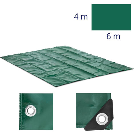 Bâche De Protection étanche Bleue Avec œillets - 4x5m - Idéale Pour Travaux, Bois, Mobilier - 7