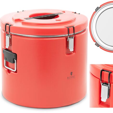 Conteneur isotherme - Royal Catering - Acier inoxydable / plastique (PE/PU) - Volume : 30l