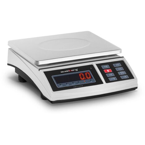 Plateforme de balance postale 21 x 27 cm, batterie + alimentation 15 kg / 0,5 g (1/8)
