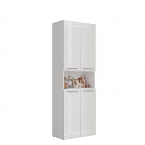 Poteau de salle de bain Nel 1K/DK, blanc brillant