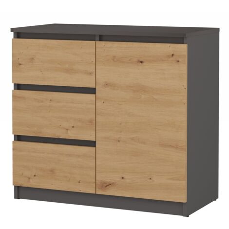 Commode Malwa 1D3S ANTHRACITE ARTISAN (1/4)