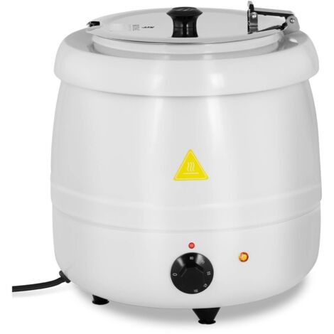 Chauffe-soupe électrique 13 L En Inox - 400 W, Avec Casserole Amovible, Pour Maintien Au Chaud