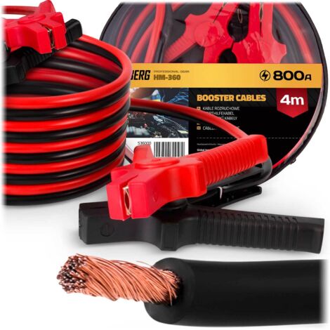 Dapetz Câbles De Démarrage Voiture 800 Amp 6 Métres - Longs Et Robusta Avec Sac De Rangement