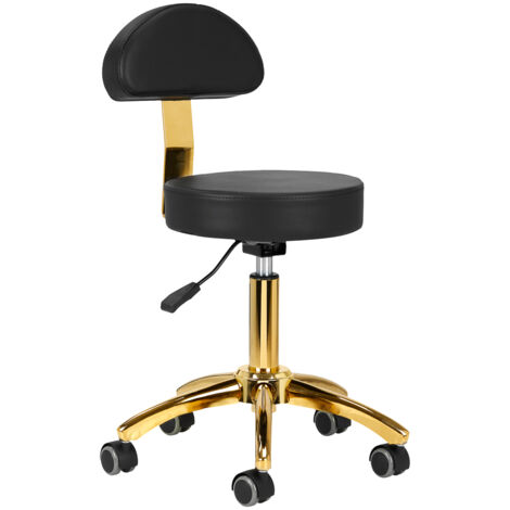 Tabouret cosmétique AM-304G or noir (1/5)