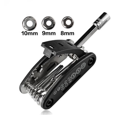 ROCKBROS Outil multifonction 16 en 1 pour vélo