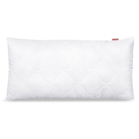 Oreiller 80x40 cm en microfibre de silicone matelassée hypoallergénique (1/4)