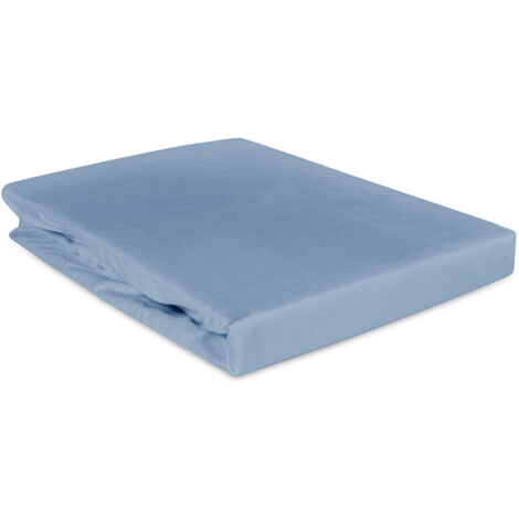 Drap-housse En Satin Polyester - Élastique Sur Tout Le Tour, Taille 135x190x25 Cm, Couleur Blanc - 4