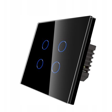 Interrupteur Tactile WiFi Smart Life 4/5/6 Vitesses - Compatible Alexa Google - Panneau Verre