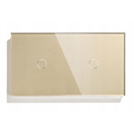 INTERRUPTEUR TACTILE 1+1 LED DOUBLE VERRE (1/5)
