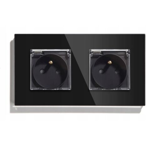 DOUBLE VERRE 157mm HERMÉTIQUE - NOIR (1/3)