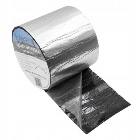 Bauhus Bande d'étanchéité bitumineuse pour toiture 15 cm/10 Mo Aluminium