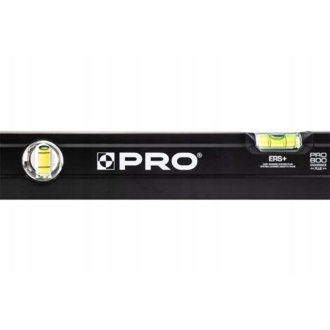 Niveau à bulle PRO800, noir, niveau à bulle fraisé sur une face, 60 cm (1/5)