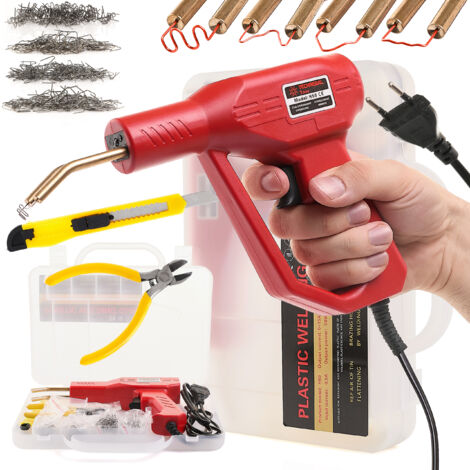 Agrafeuse AVEC POIGNÉE pour plastique H50 OUTILS + 200 agrafes, couteau, pince
