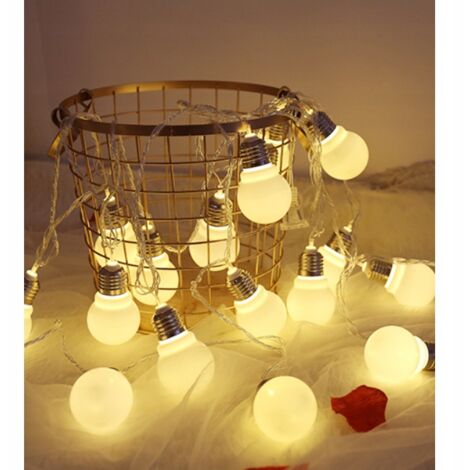 Fielegen 20 luci a LED con timer, ghirlanda di fiori artificiali da 2 m, piante finte da appendere per San Valentino, casa, giardino, festa di nozze, centrotavola, decorazione