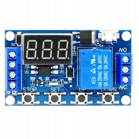 Modulo Relè Temporizzato DC 6V-30V - Timer Con Display LED, Controllo On/Off Ritardato - Foto 2