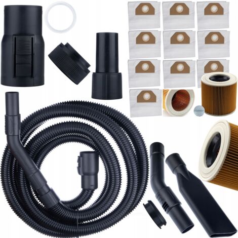 10 Sacchetti + Filtro Per Aspirapolvere K&auml;rcher WD3 E MV3 - Ricambio Originale