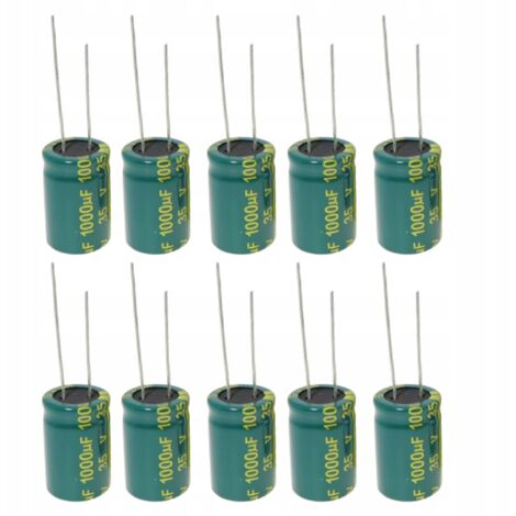 TAODAN Condensatori Elettrolitici 25V 1000uF - 20 Pezzi, Alta Qualità E Stabilità - 2
