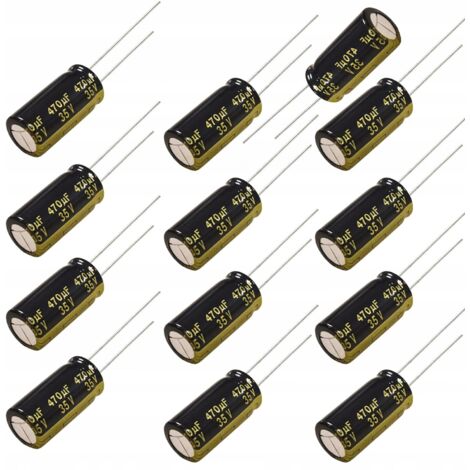 10 Condensatori Elettrolitici SMD 4,7uF 35V 4x5mm In Alluminio ±5%