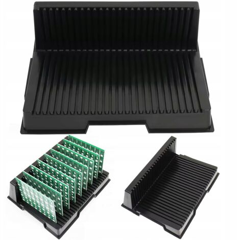 Rack antistatico per PCB tipo L con 25 alloggiamenti