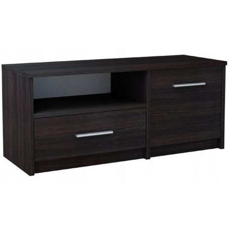 Meuble TV BODO 1D1S WENGE, étagère, commode (1/2)