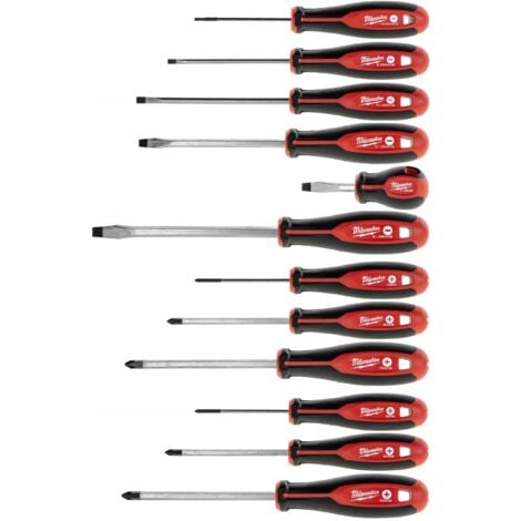 Jeu de tournevis en coffret - 12 pièces.