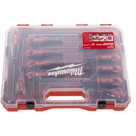 Jeu de tournevis en coffret - 12 pièces.