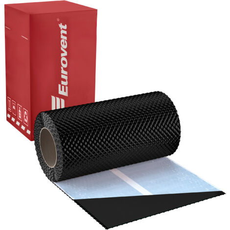 Ruban de cheminée AL FLEX 3D 300 mm x 5 m RAL 9005 (1/5)